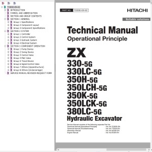 Hitachi ZX330-5G ZX380LC-5G Technical Manual TODDE-EN-02