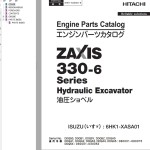 Hitachi ZX330-6 Series Engine Parts Catalog 6HK1-XASA01-8