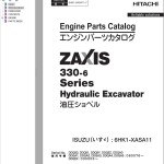 Hitachi ZX330-6 Series Engine Parts Catalog 6HK1-XASA11-7
