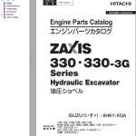 Hitachi ZX330 ZX330-3G Series Engine Parts Catalog 6HK1-XQA-11
