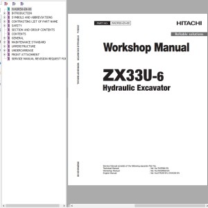 Hitachi ZX33U-6 Workshop Manual WADR50-EN-00