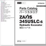 Hitachi ZX345USLC-6 Parts Catalog PDGA60-1-1