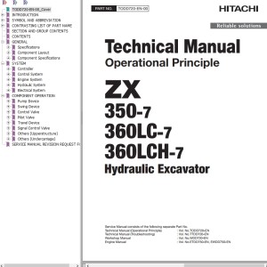 Hitachi ZX350-7 ZX360LC-7 ZX360LCH-7 Technical Manual TODD720-EN-00