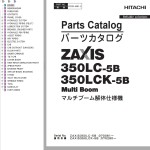 Hitachi ZX350LC-5B ZX350LCK-5B Parts Catalog PDDD-MB1-2