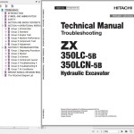 Hitachi ZX350LC-5B ZX350LCN-5B Technical Manual Troubleshooting TTDDD-EN-01