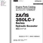 Hitachi ZX350LC-7 Series Engine Parts Catalog 6HK1-XBSA01-2