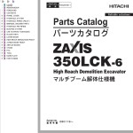 Hitachi ZX350LCK-6 Parts Catalog PDDQA5-MB1-1