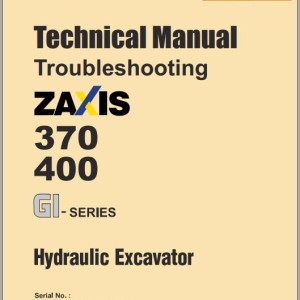 Hitachi ZX370LCH ZX400MTH GI Technical Manual Troubleshooting