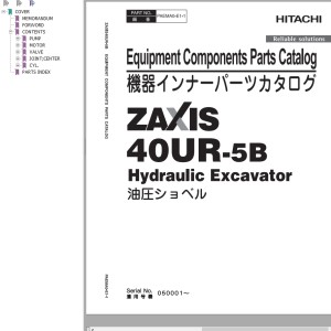 Hitachi ZX40UR-5B Parts Catalog PAEMA0-E1-1