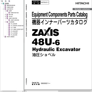 Hitachi ZX48U-6 Parts Catalog PAEP50-E1-1