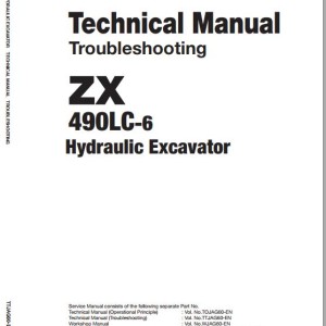 Hitachi ZX490LC-6 Technical Manual Troubleshooting TTJAG60-EN-00