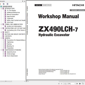 Hitachi ZX490LCH-7 Workshop Manual WJAQ51-EN-00