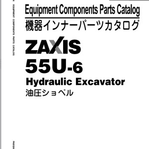 Hitachi ZX55U-6 Parts Catalog PAEQ50-E1-1