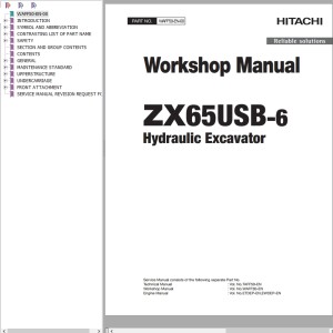 Hitachi ZX65USB-6 Workshop Manual WAFF50-EN-00