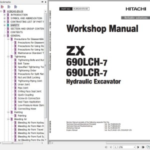 Hitachi ZX690LCH-7 ZX690LCR-7 Workshop Manual WJBQ40-EN-00