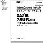 Hitachi ZX75UR-5B Parts Catalog PDEN-E1-1