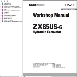 Hitachi ZX85US-6 Workshop Manual WDEQ50-EN-00