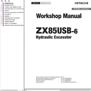 Hitachi ZX85USB-6 Workshop Manual WDER50-EN-00