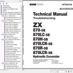 Hitachi ZX870-5B To ZX870LCR-5B Technical Manual Troubleshooting TTJBC-EN-00