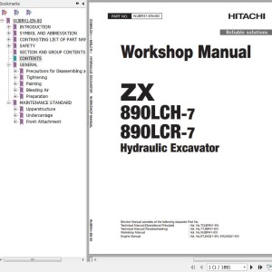 Hitachi ZX980LCH-7 ZX980LCR-7 Workshop Manual WJBR41-EN-00