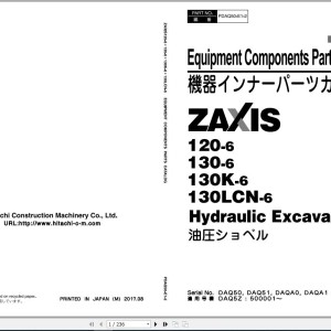 Hitachi ZX130LCN-6 Spare Part Catalog PDF EN JP