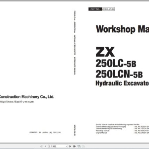 Hitachi ZX250LC-5N Parts Technical Workshop Manual