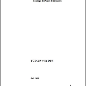 Deutz TCD 2.9 Spare Parts Catalog DE EN FR ES