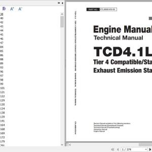Deutz TCD4.1L4 Tier 4 Compatible Stage V Technical Manual ETLAB50-EN-04
