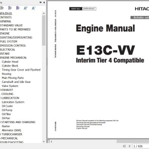 Hino E13C-VV Interim Tier 4 Compatible Engine Manual ENFA-EN-01