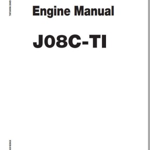 Hino Engine J08C-TI Engine Manual ENEB-EN-00