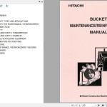 Hitachi Bucket Maintenance Reinforcement Manual KO-235-00