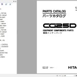 Hitachi CG25D Equipment Components Parts Catalog P81F-E1-1