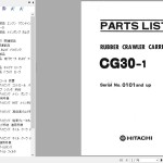 Hitachi CG30-1 Parts Catalog EP802-1-1