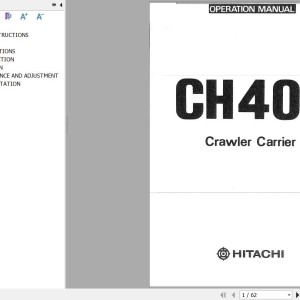 Hitachi CH40-2 Operator's Manual EM570-2-4