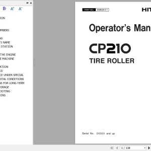 Hitachi CP210 Operator's Manual