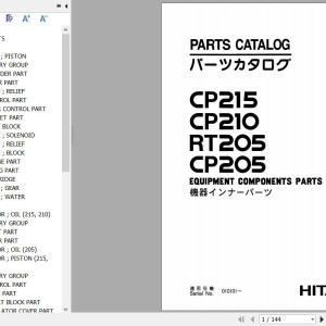 Hitachi CP215 Parts Catalog