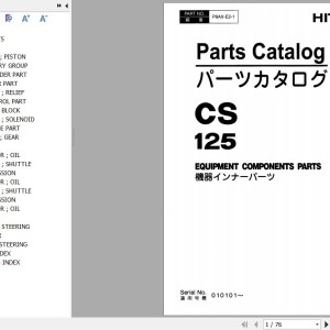 Hitachi CS125 Parts Catalog