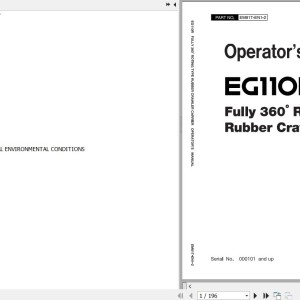 Hitachi EG110R Operator's Manual