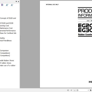 Hitachi EG20 EG30 Product Information
