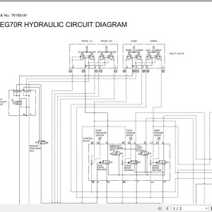 Hitachi EG70R EG110R Hydraulic & Electrical Circuit Diagram T81SE-00
