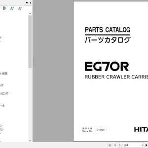 Hitachi EG70R Parts Catalog