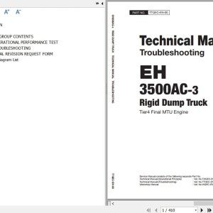 Hitachi EH3500AC-3 Euro Stage V MTU Engine Technical Manual Troubleshooting TTQEC-EN-00