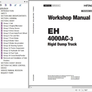 Hitachi EH4000AC-3 Workshop Manual WQFB-EN-04