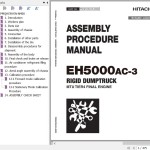 Hitachi EH5000AC-3 T4F Engine Assembly Procedure Manual PMQHC90-EN-AM00