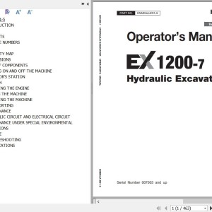 Hitachi EX1200-7 Operator’s Manual ENMKAA-EN1-5