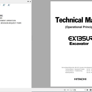 Hitachi EX135UR Technical Manual Operational Principle TO191E-00