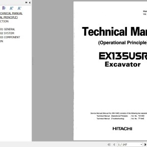 Hitachi EX135URS Technical Manual Operational Principle TO194E-00