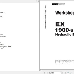 Hitachi EX1900-6 Workshop Manual W18K-E-00