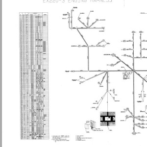 Hitachi EX220-3 Electrical Circuit Diagram T138E-00