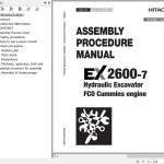 Hitachi EX2600-7 Cummins FCO Assembly Procedure Manual PMKEA90-EN-AM03